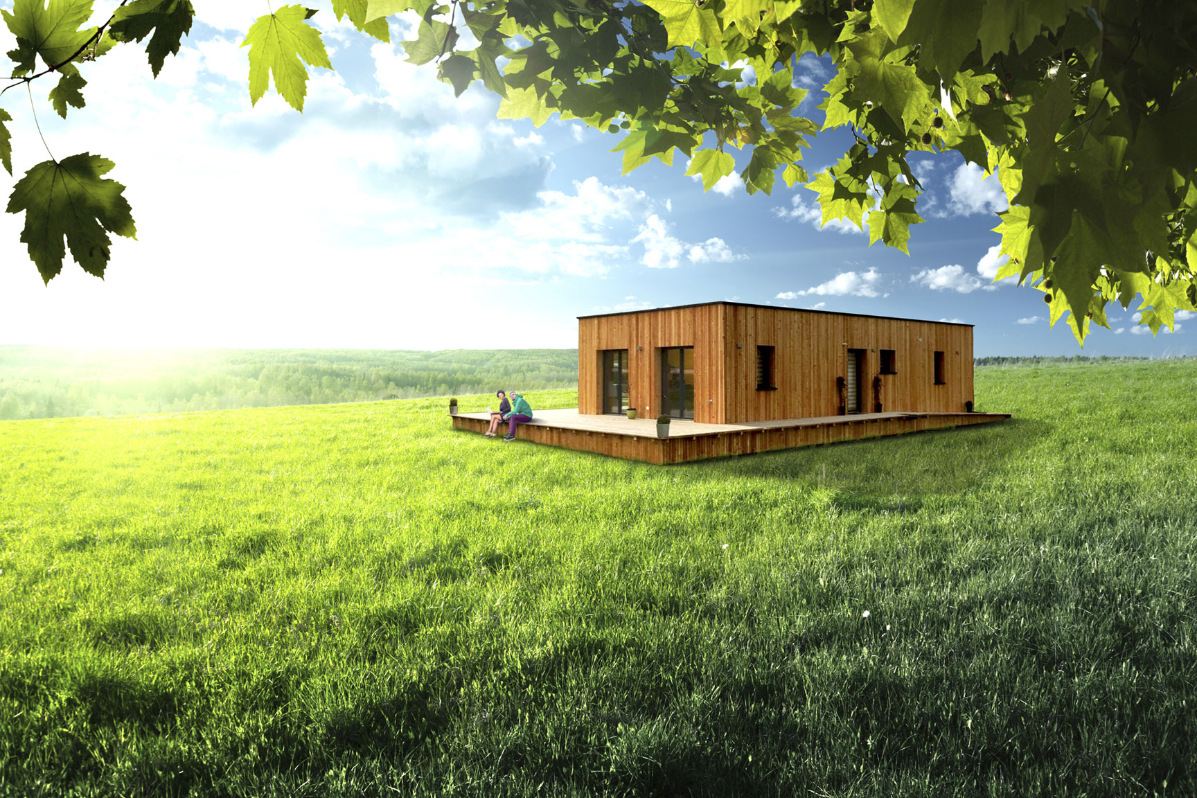 Modulares Wohnen in der Landschaft