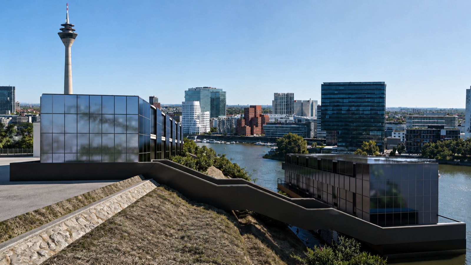 Projektierung Waterfront mit modularer Architektur am Hafen
