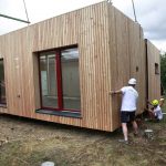 Montage McCube Modulhaus Holz